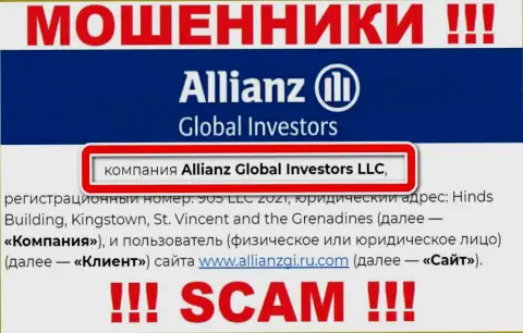 Контора АлльянсГлобал Инвесторс находится под руководством конторы Allianz Global Investors LLC