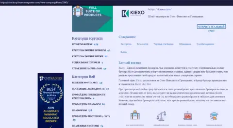Статья про forex дилинговую организацию KIEXO имеется на сайте директори финансмагнатес Ком