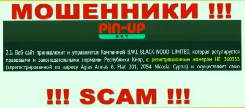 Не имейте дело с B.W.I. BLACK-WOOD LIMITED, номер регистрации (HE 360353) не повод перечислять финансовые средства