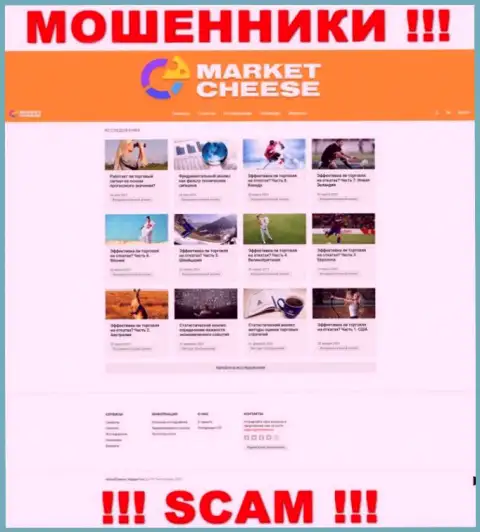 Фейковая информация от конторы MCheese Ru на официальном сайте мошенников