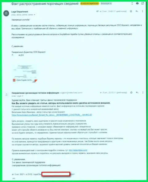 Пожелания ворюг Borsell Ru удалить публикацию об их проделках с сети интернет
