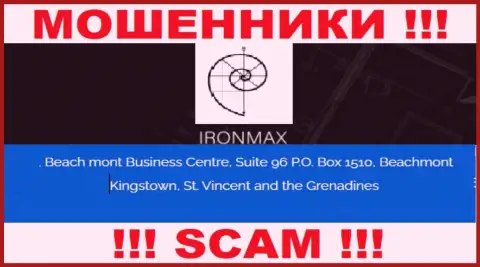 С организацией Iron Max опасно совместно сотрудничать, потому что их местоположение в оффшоре - Suite 96 P.O. Box 1510, Beachmont Kingstown, St. Vincent and the Grenadines