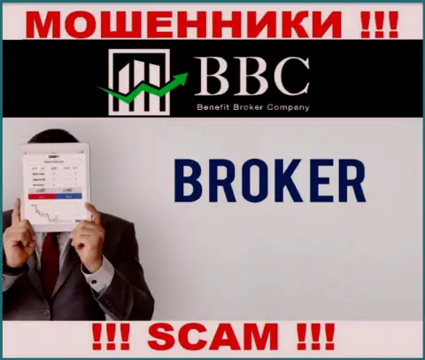 Не доверяйте денежные активы Benefit Broker Company, т.к. их направление деятельности, Брокер, разводняк