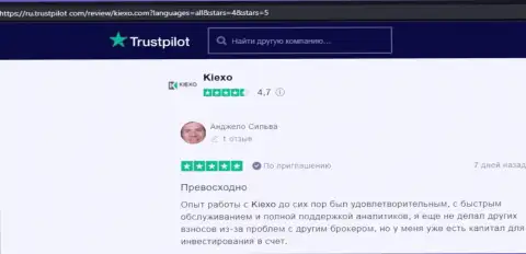 Мнение посетителей интернета об ФОРЕКС дилинговой компании KIEXO на онлайн-сервисе трастпилот ком