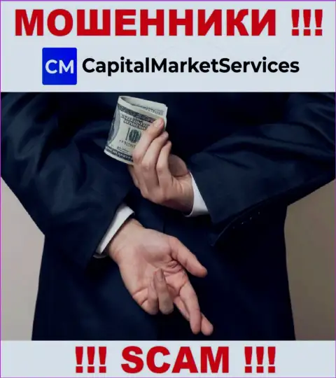 CapitalMarket Services - это разводняк, Вы не сможете хорошо подзаработать, перечислив дополнительно средства