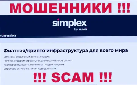 Основная деятельность Simplex Payment Service Limited - это Крипто торговля, будьте крайне внимательны, работают противозаконно
