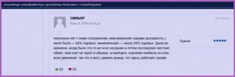 Интернет-пользователи представили информацию об консалтинговой организации AcademyBusiness Ru на сайте otzyvdengi com